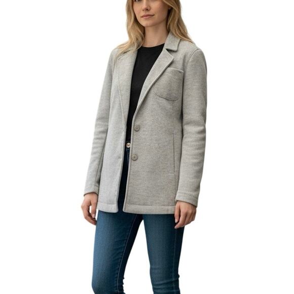 Anthropologie PILCRO Women’s Large Academia Blazer Coat Natural Beige NWT - Picture 2 of 8